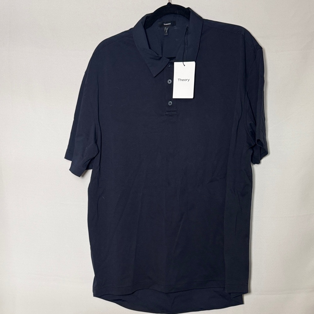 Theory Dark Blue Polo Shirt NWT